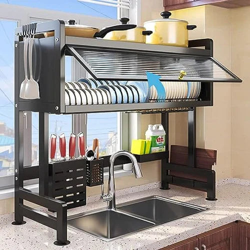OFERTA 50%OFF - ORGANIZADOR CON TAPA ESCURRIDOR PLATOS